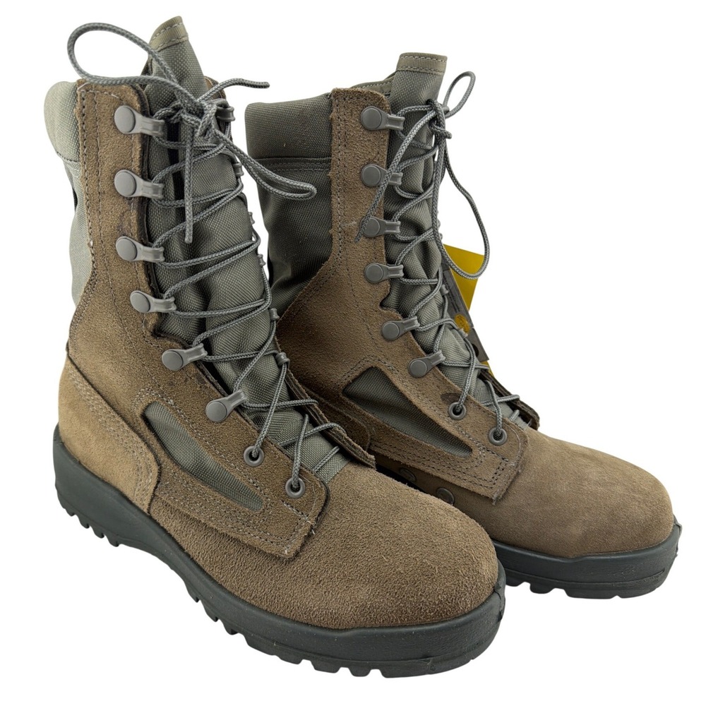 Belleville 600 ST Combat Boots Mens 6.5 R Green NWT'S Steel Toe Vibram USA